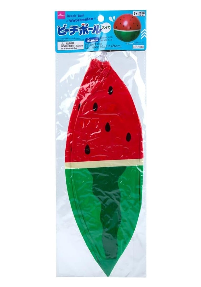 DAISO Watermelon Beach Ball - Inflatable Summer Toy, 26 cm - Image 2